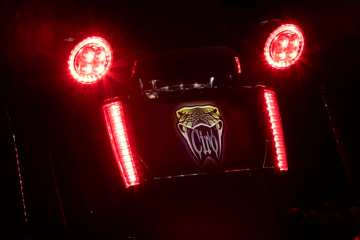 License Plate Frame - Black - Red 2014 - 2020