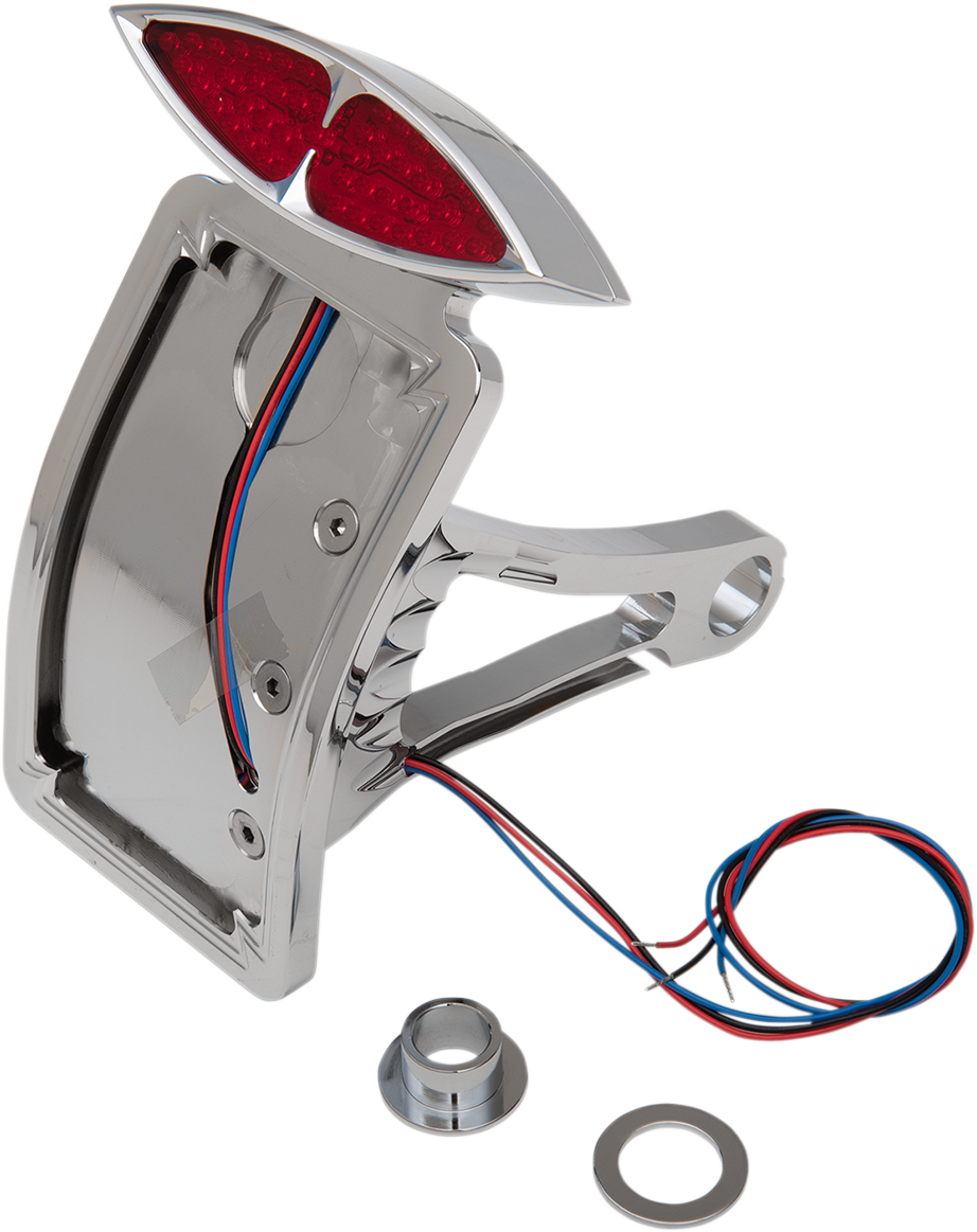 Taillight/License Plate Mount - Curved - Vertical 1986 - 1999