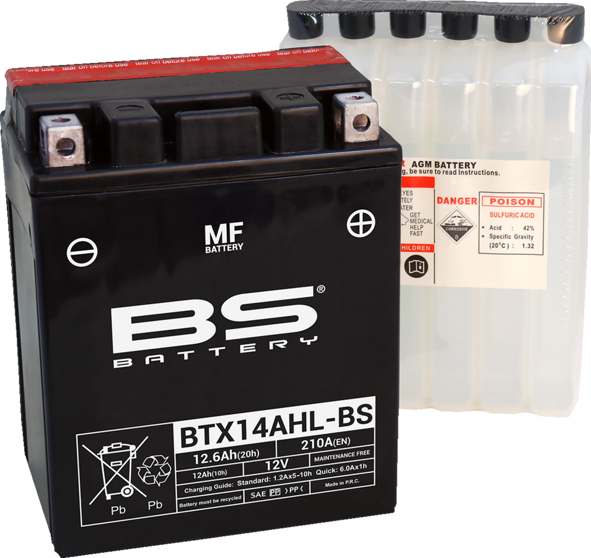 Battery - BTX14AHL-BS (YTX) 1969 - 2021