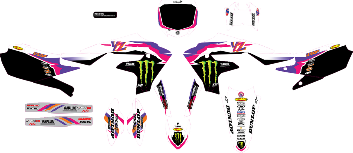 Graphic Kit - Monster Energy - YZ - Retro 2019 - 2023