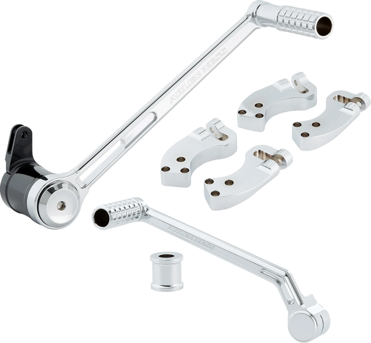 Extended Foot Control Kit - 3\" - Chrome 2000 - 2024