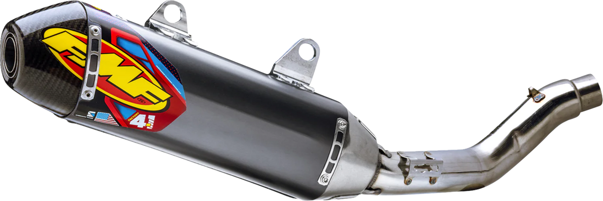 Factory 4.1 RCT Slip-On Muffler - Aluminum/Stainless Steel - Carbon End Cap - Honda CRF250 R/RX 2025 - 2025