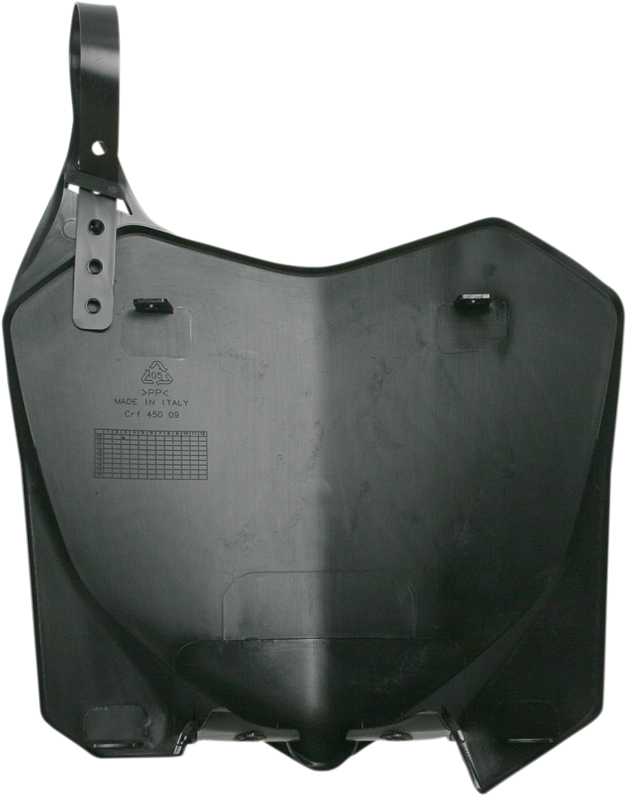 Front Number Plate - Black 2009 - 2013