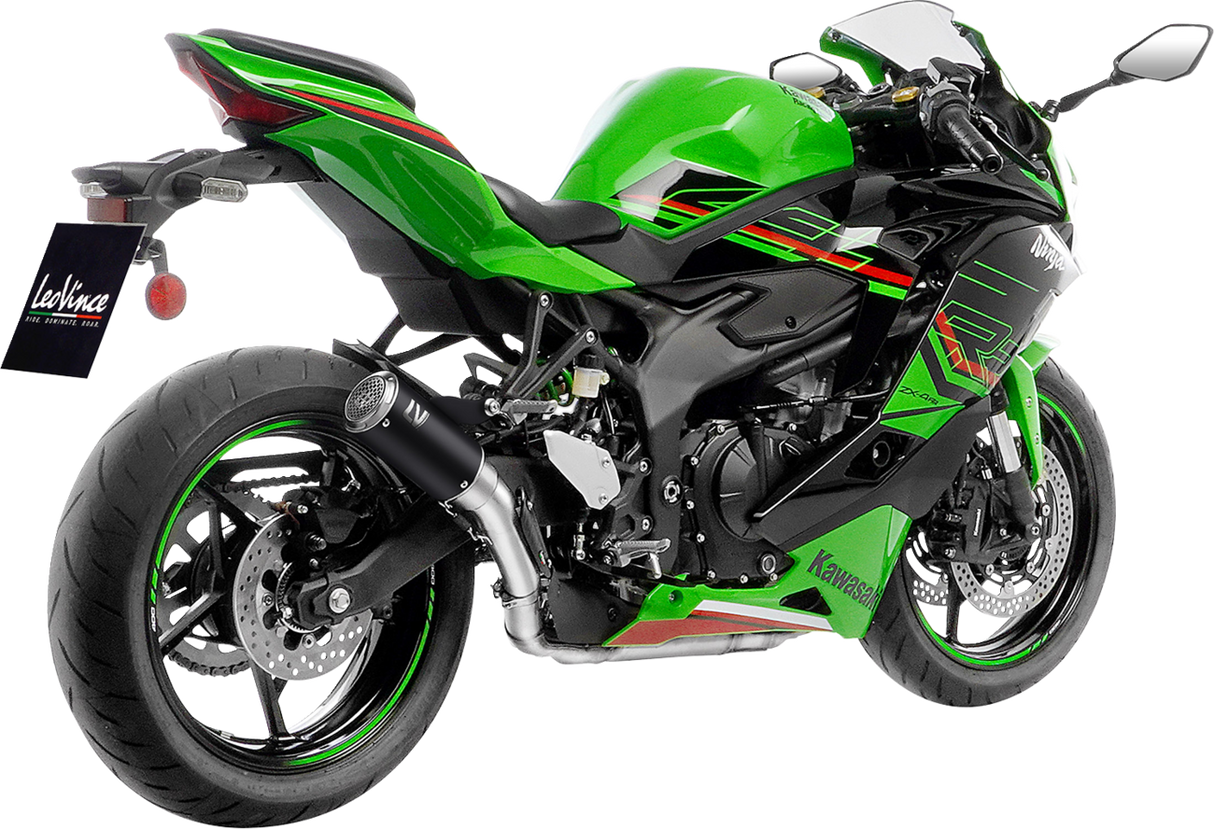 LV Corsa S Black Edition Slip-On Muffler - Kawasaki ZX-4R/RR 2024 - 2025