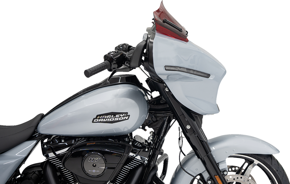 Kolor Flare™ Windshield - 8\" - Red - FLHX 2023 - 2025