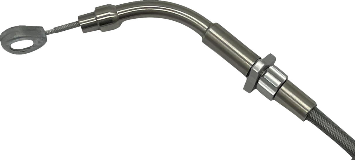 EZ Install Upper Clutch Cable - FLTR/FLHX \'21-\'23 - +10\" - Braided 2021 - 2023