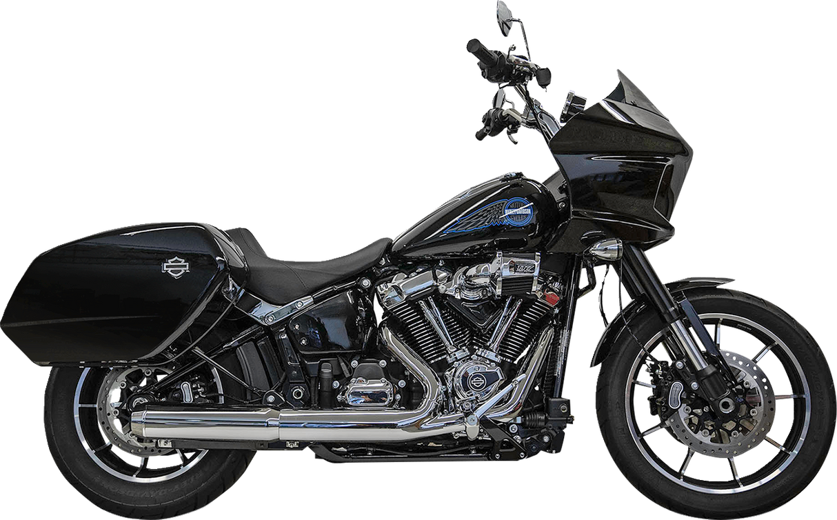 4\" Slip-On Muffler with 2-1/2\" x 10\" Baffle Core - Chrome - 49-State 2025 - 2025