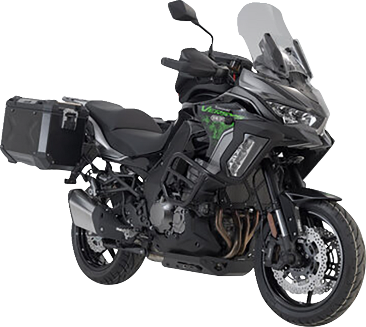 TRAX ADV Aluminum Case System - Black - Kawasaki Versys 1000 \'18-\'23 2018 - 2023