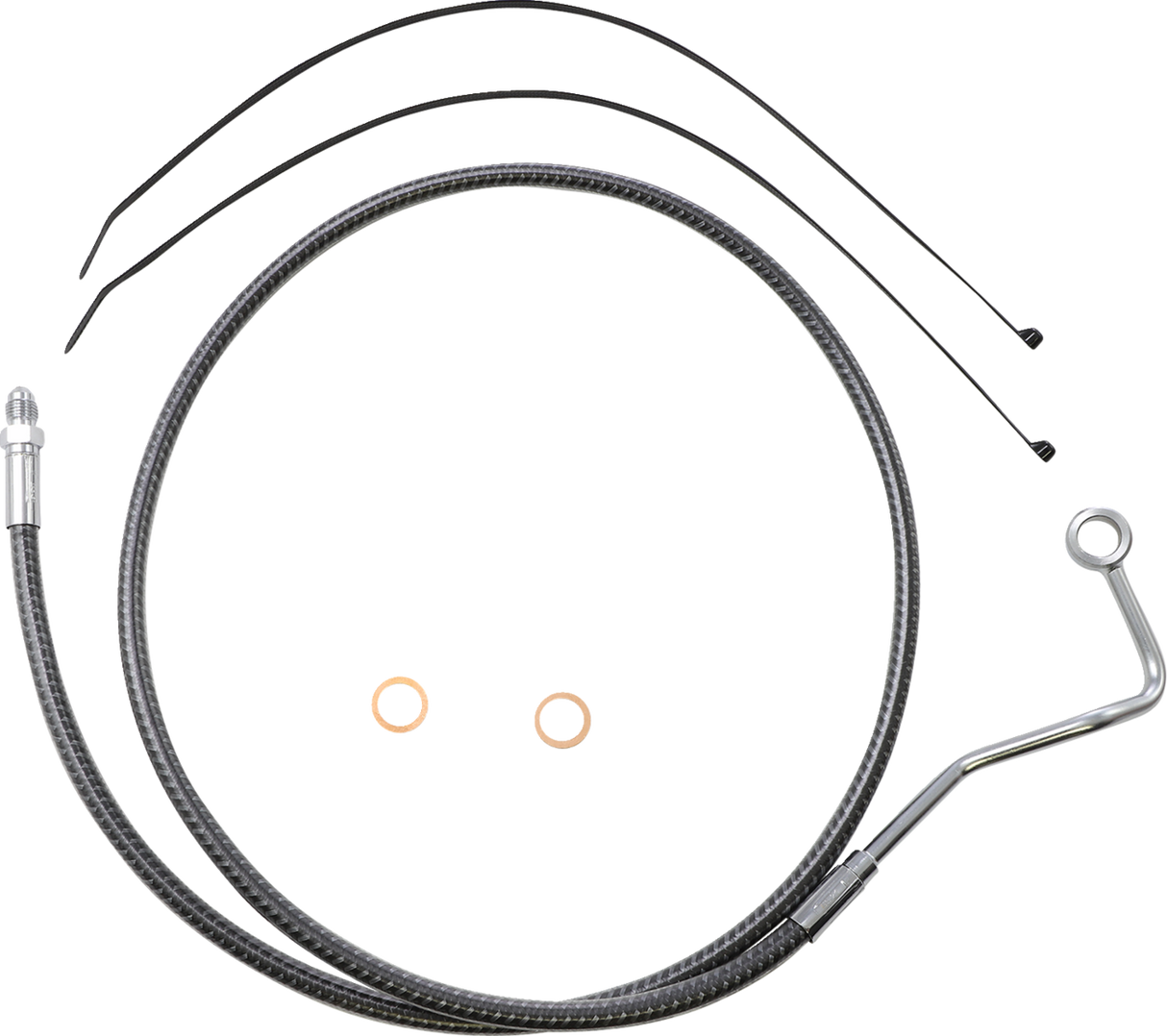 Brake Line - Carbon Fiber - Mid - ABS - FLHT 2014 - 2022