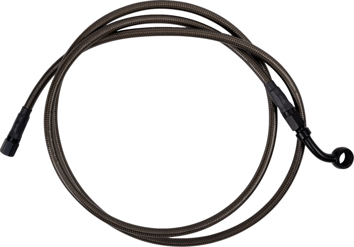 Brake Line - Upper - Carbon Coat w/ Black Fittings - +6\" 2023 - 2024