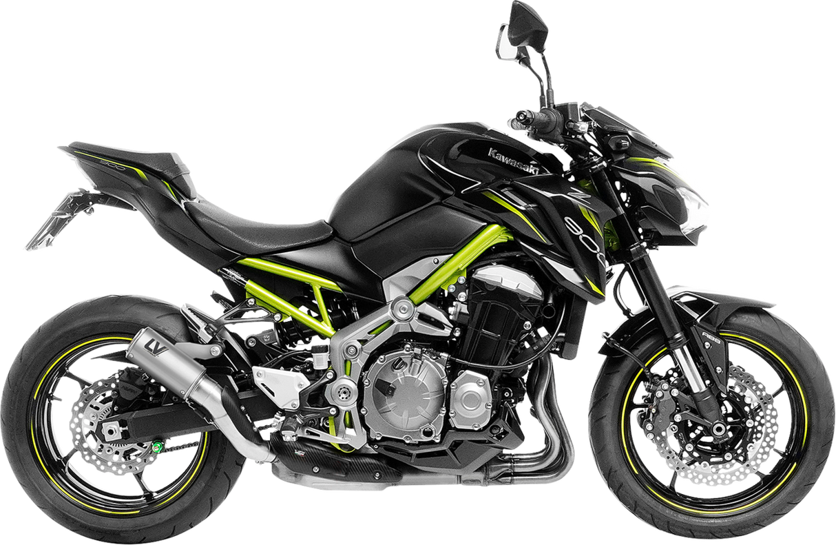 LV Corsa S Slip-On Muffler - Titanium - Kawasaki Z 900 2017 - 2024