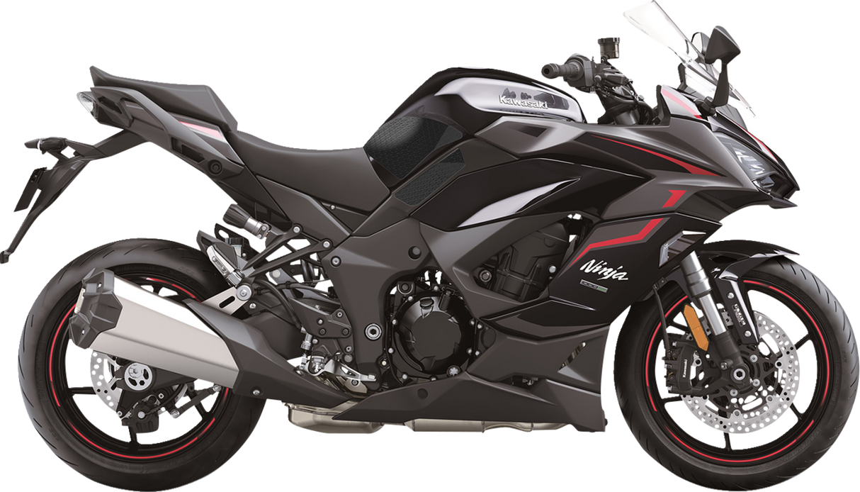 Traction Pad Tank Grips - Icon - Black - Ninja 1000 SX 2020 - 2024