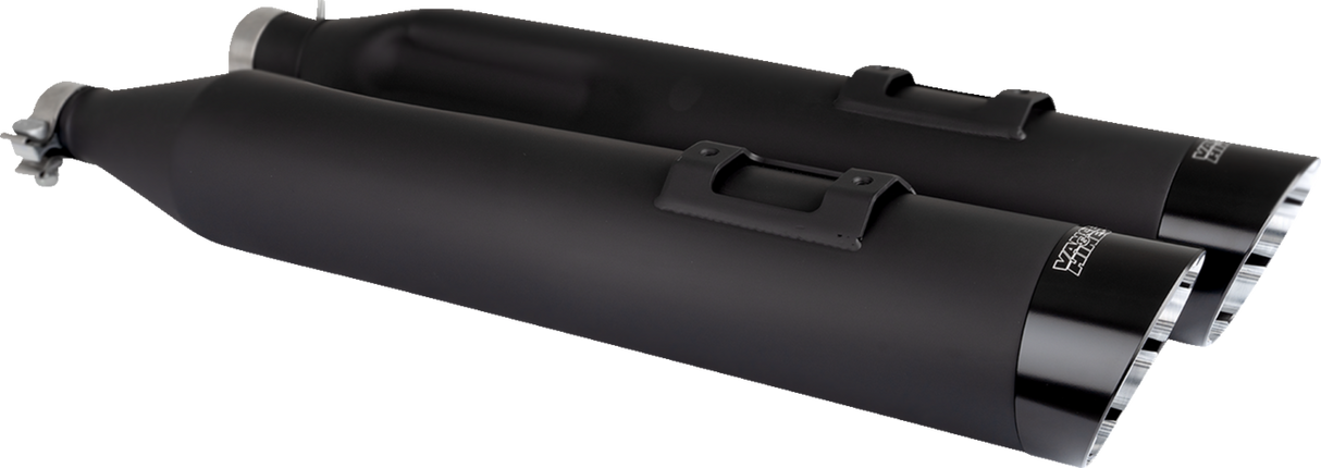 Razorback 450 Slip-On Mufflers - Black - M8 Bagger 2017 - 2025