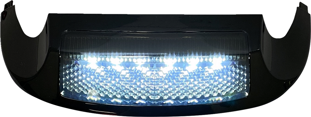 LED Front Fender Tip - White LED/Clear Lens - Black 2014 - 2024