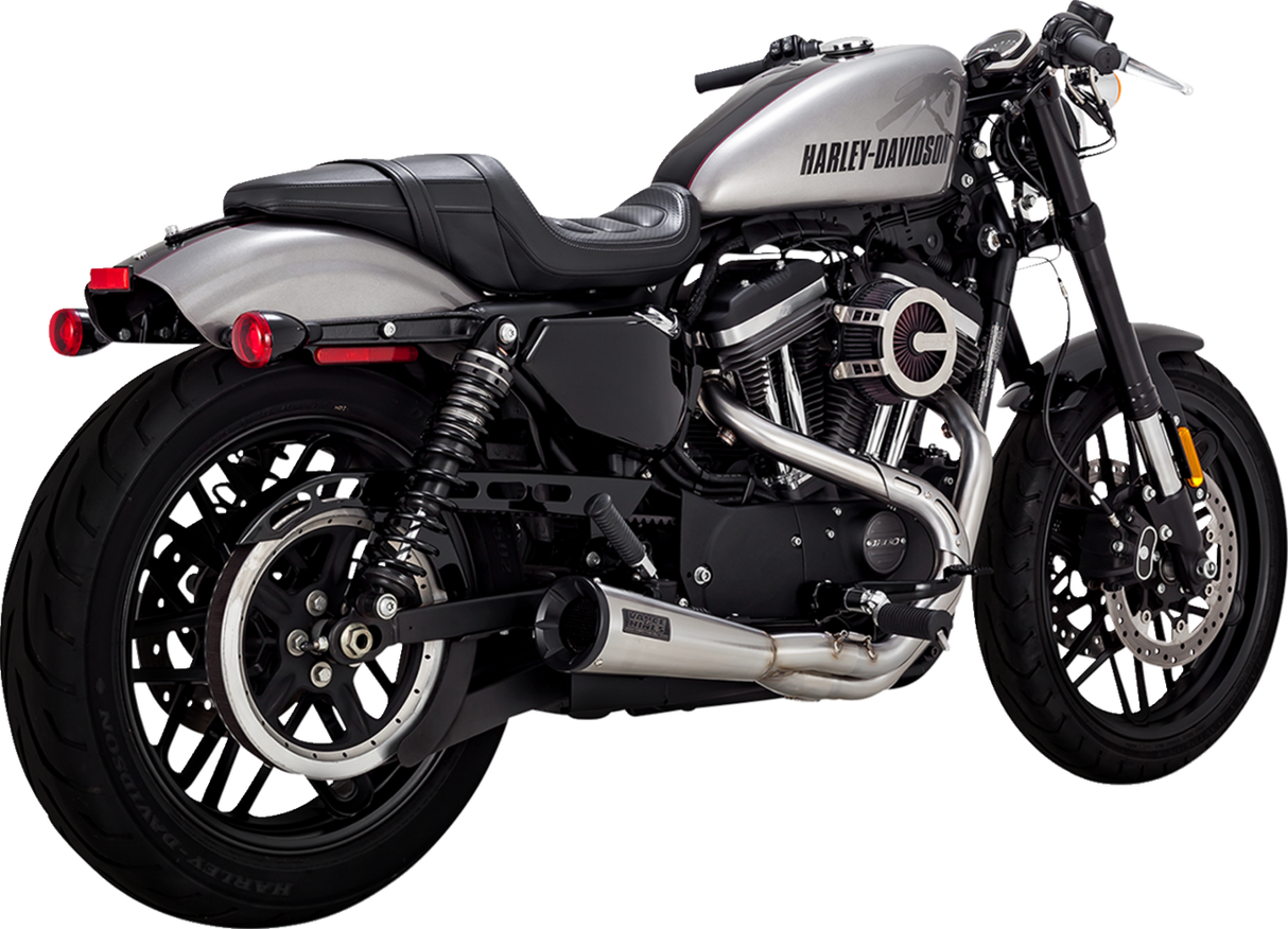 2-into-1 Upsweep Exhaust System - Brushed - Stainless Steel 2014 - 2022