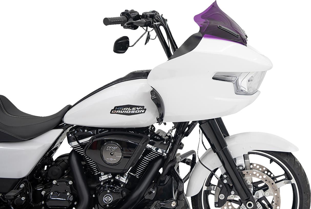 Kolor Flare™ Windshield - 10\" - Purple - FLTR 2023 - 2024