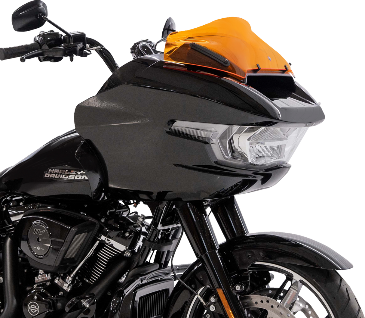 Kolor Flare™ Sport Windshield - 8\" - Orange - FLTRX 2023 - 2025