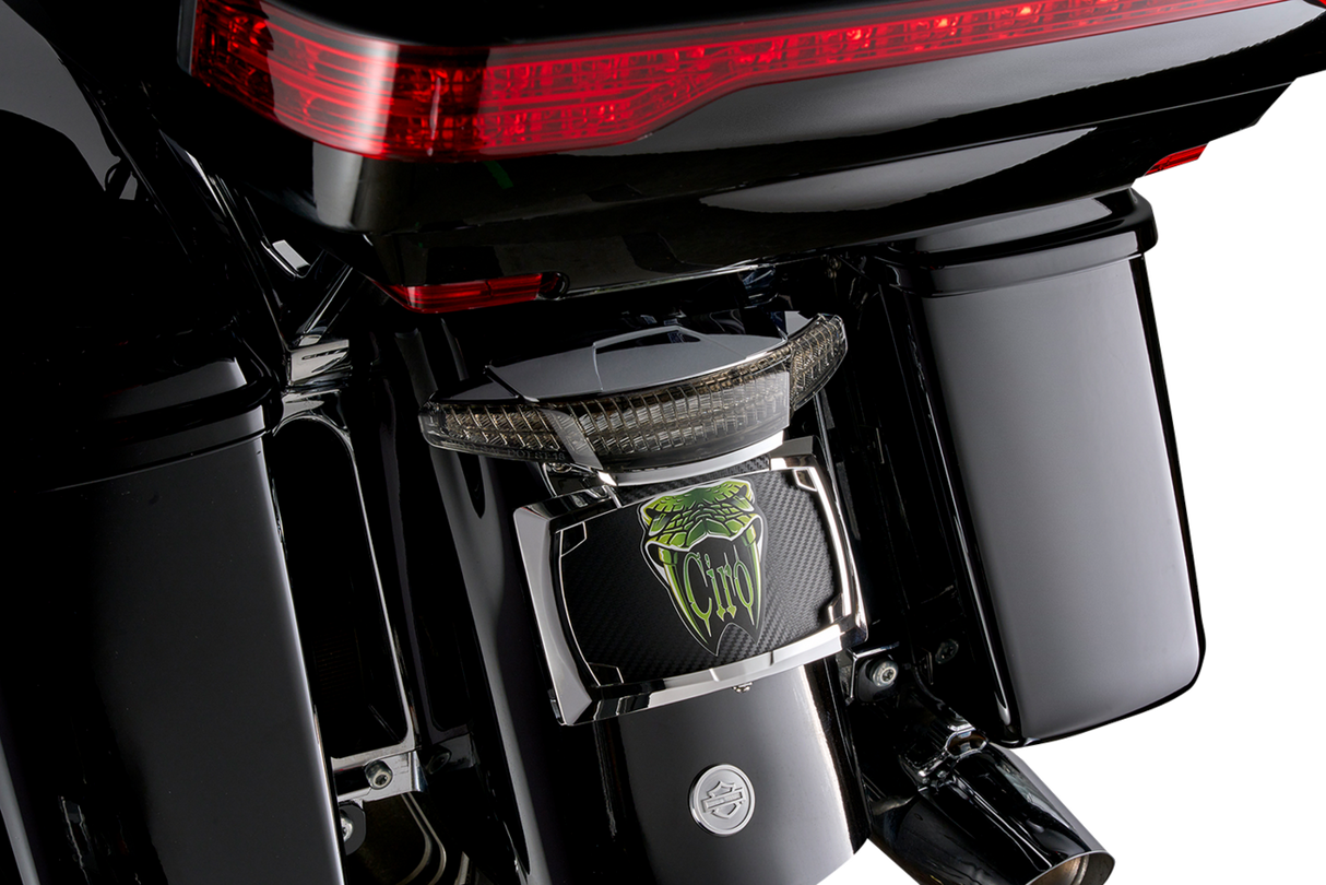 Taillight/License Plate Mount - Smoke Lens - Chrome 2014 - 2023