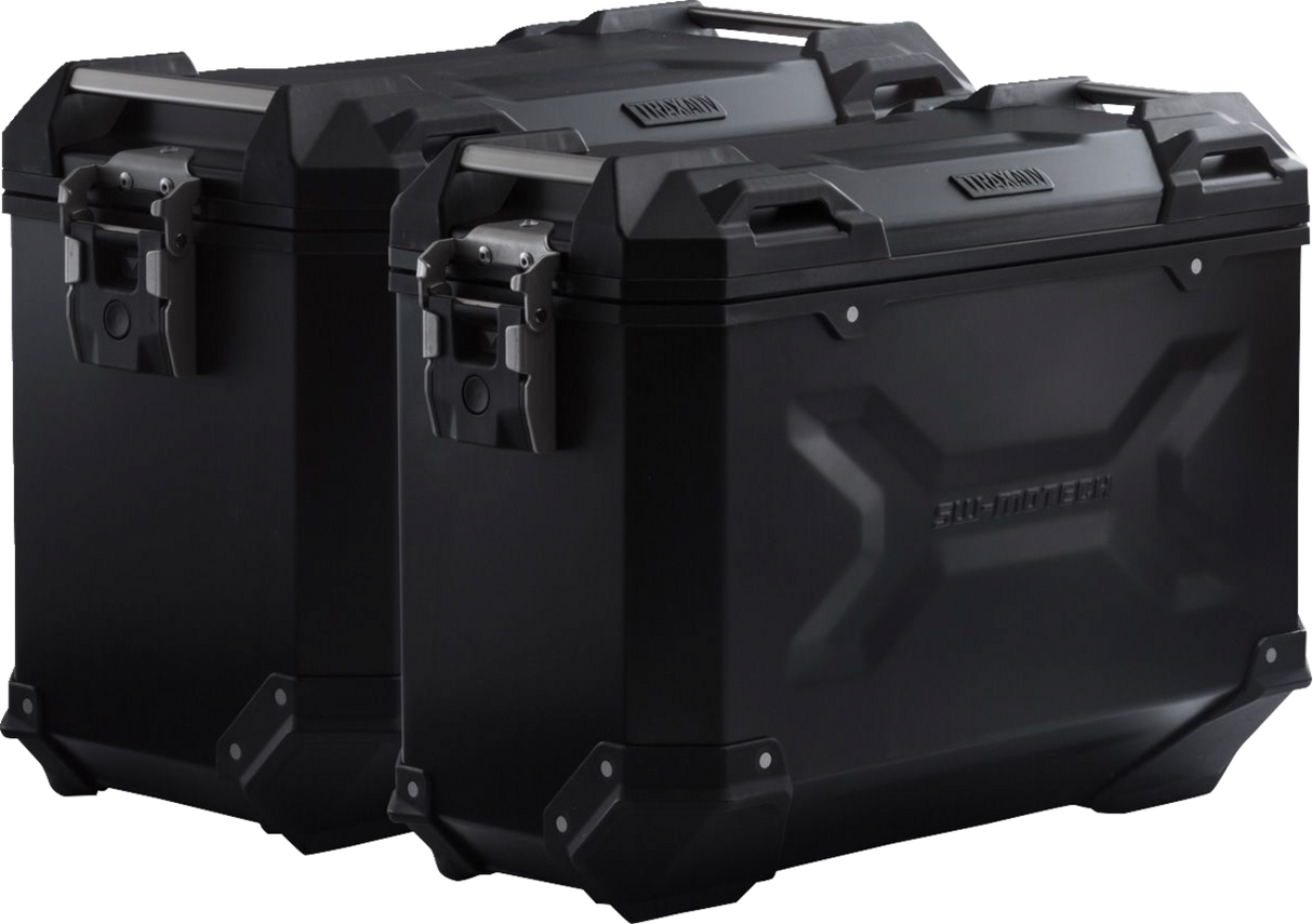 TRAX ADV Aluminum Case System - Black - Honda Africa Twin \'16-\'17 2016 - 2017