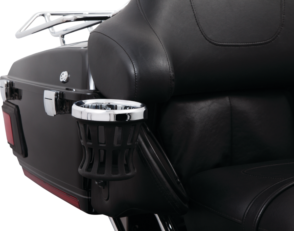 Drink Holder - Gen 2 - Chrome - Passenger - Black Mount 1996 - 2013