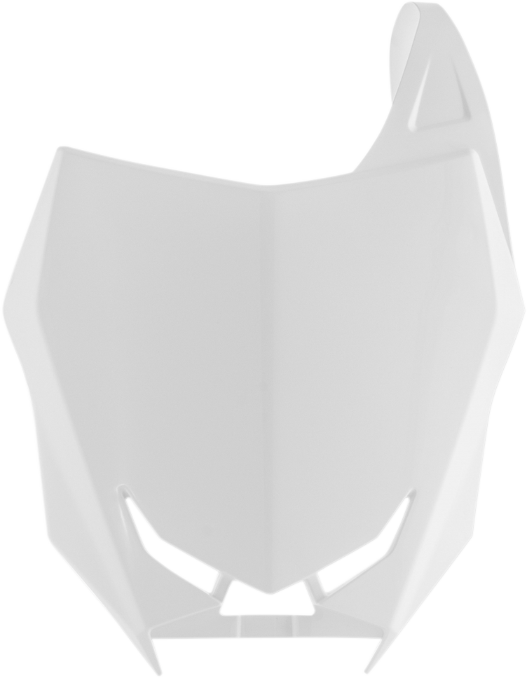 Front Number Plate - White 2018 - 2023