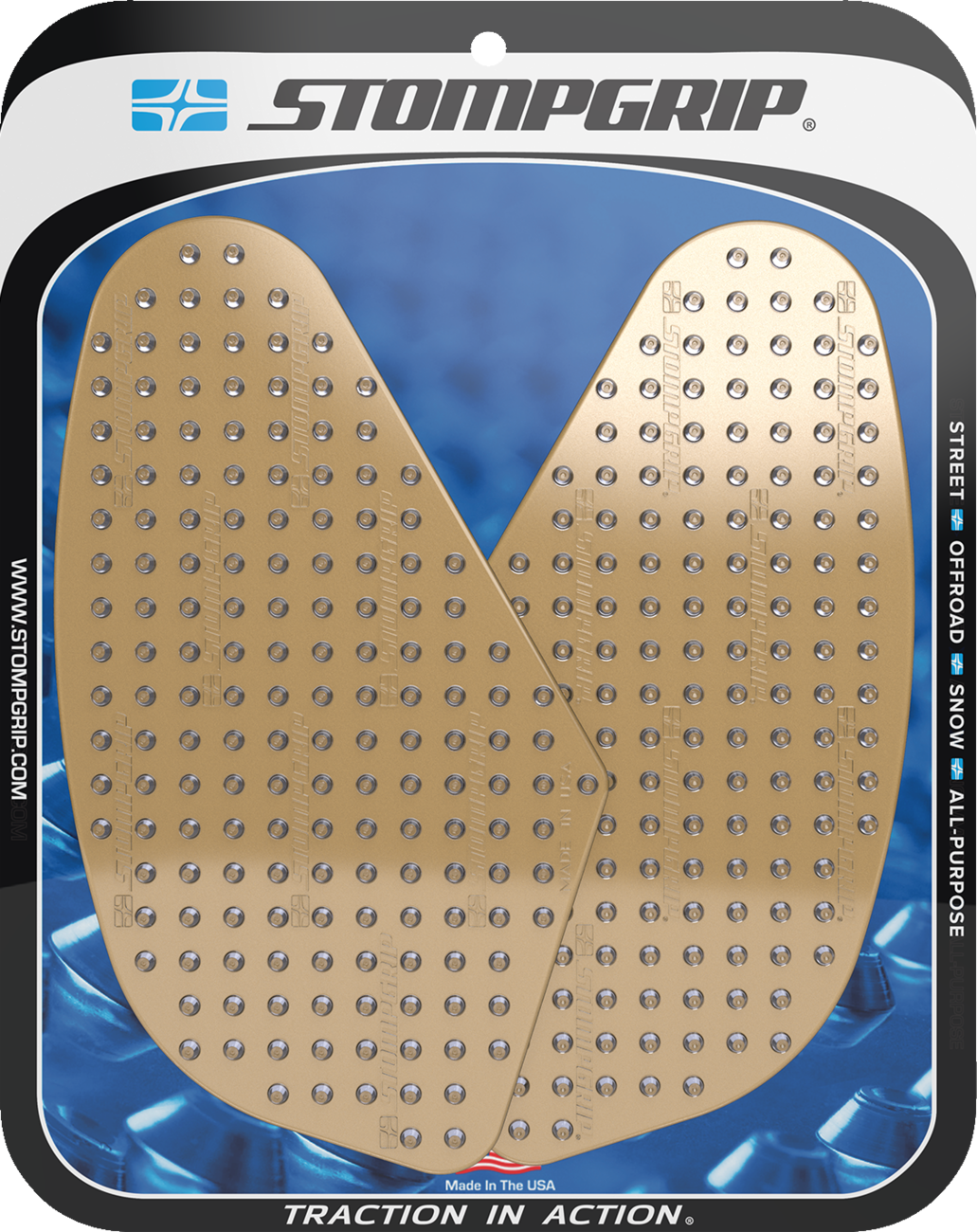 Traction Pad Tank Grips - Volcano - Clear - Tracer 9 GT 2024 - 2024