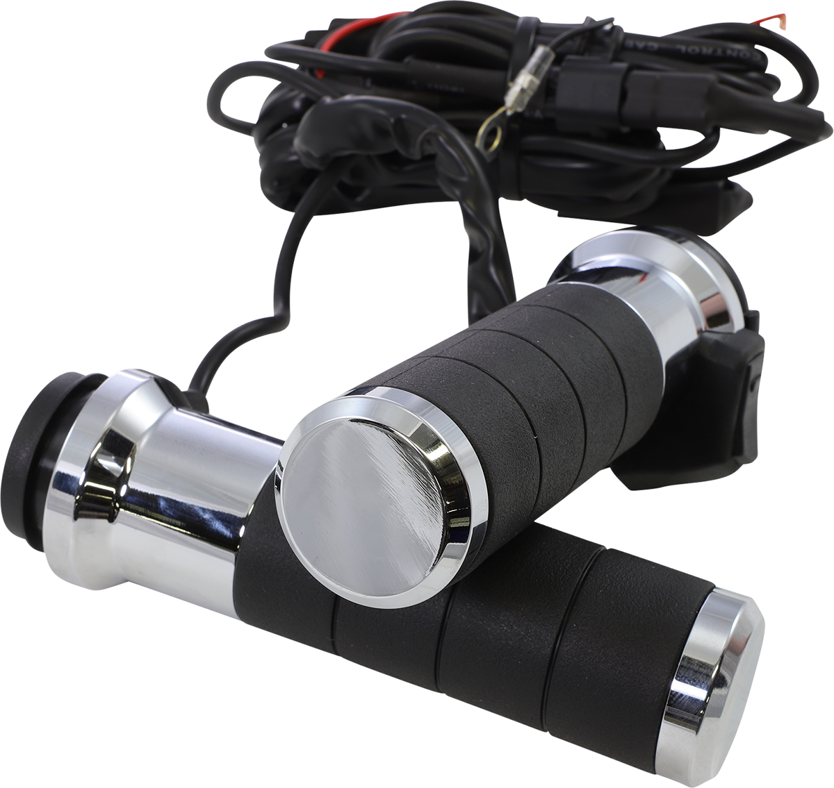 Grips - Heated - Titan-X - 1\" - Chrome 2008 - 2021