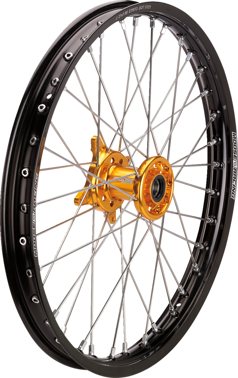 Wheel Assembly - SX-1 - Complete - Front - Black Wheel/Gold Hub - 21x1.6 - Suzuki RM-Z 250/450 2005 - 2025