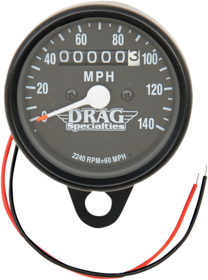 2.4\" MPH Mini LED Mechanical Speedometer/Indicators - Black Housing - Black Face - 2240:60 1984 - 1995