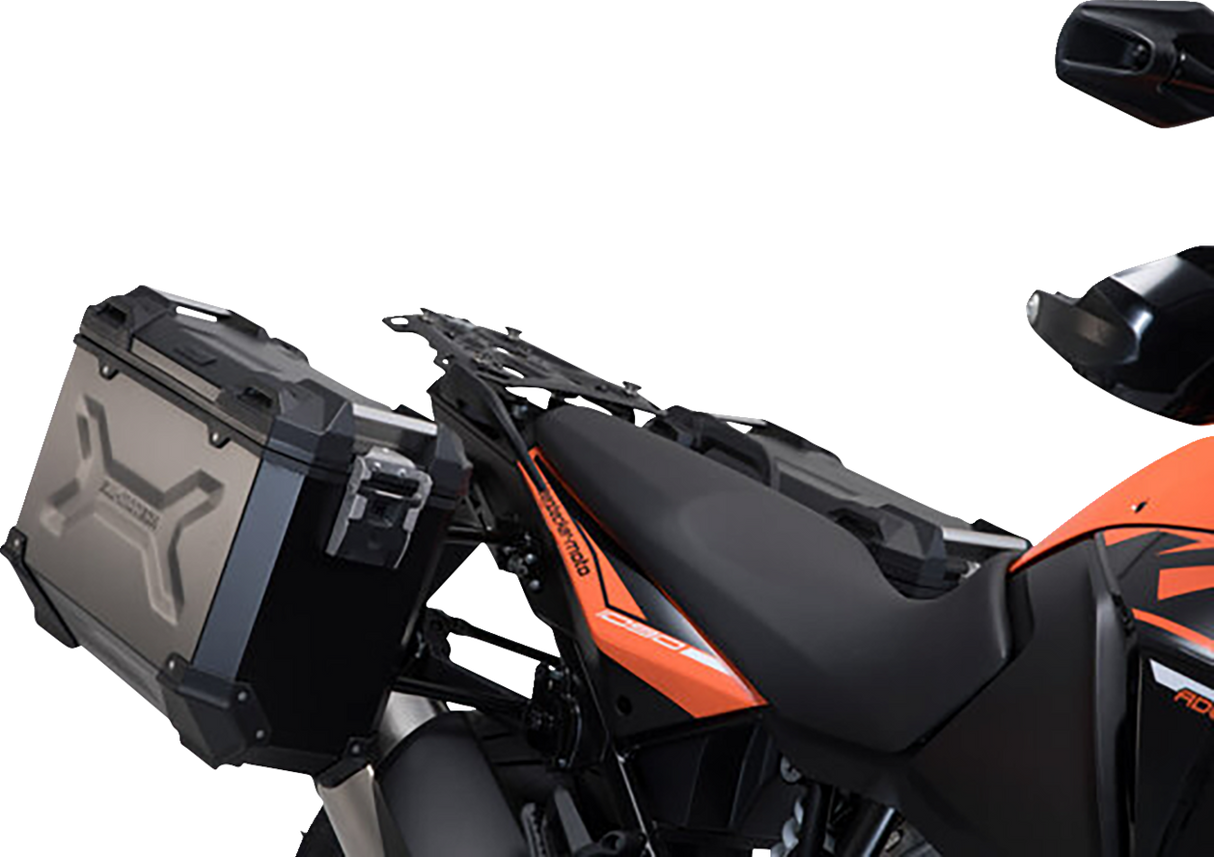 TRAX ADV Aluminum Case System - Black - KTM Adventure 1050/1090/1190/Super Adventure 1290 \'13-\'20 2013 - 2020