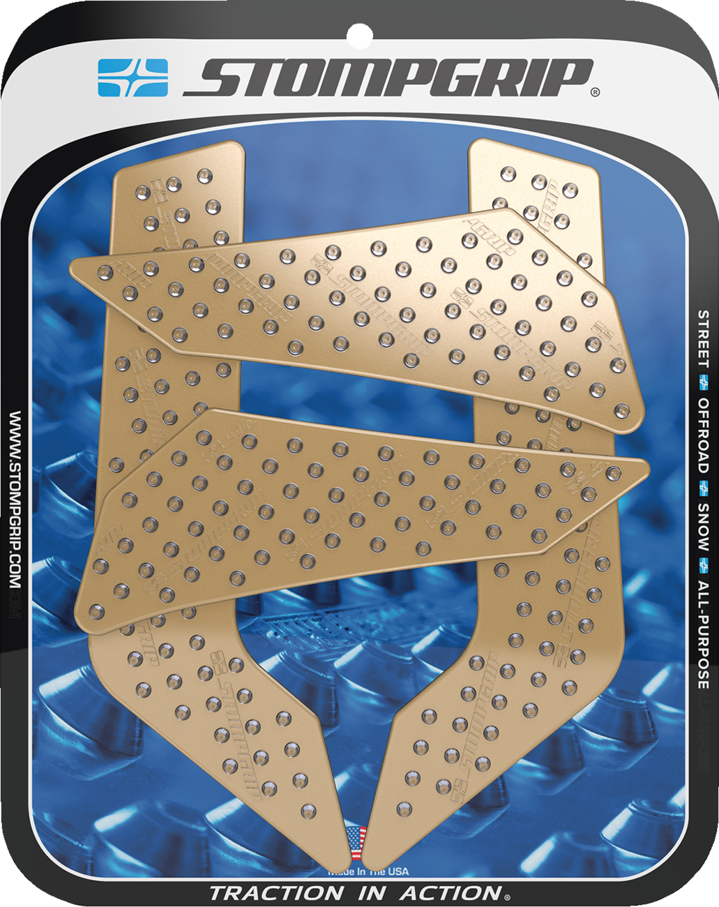 Traction Pad Tank Grips - Volcano - Clear - XT 250 2008 - 2025