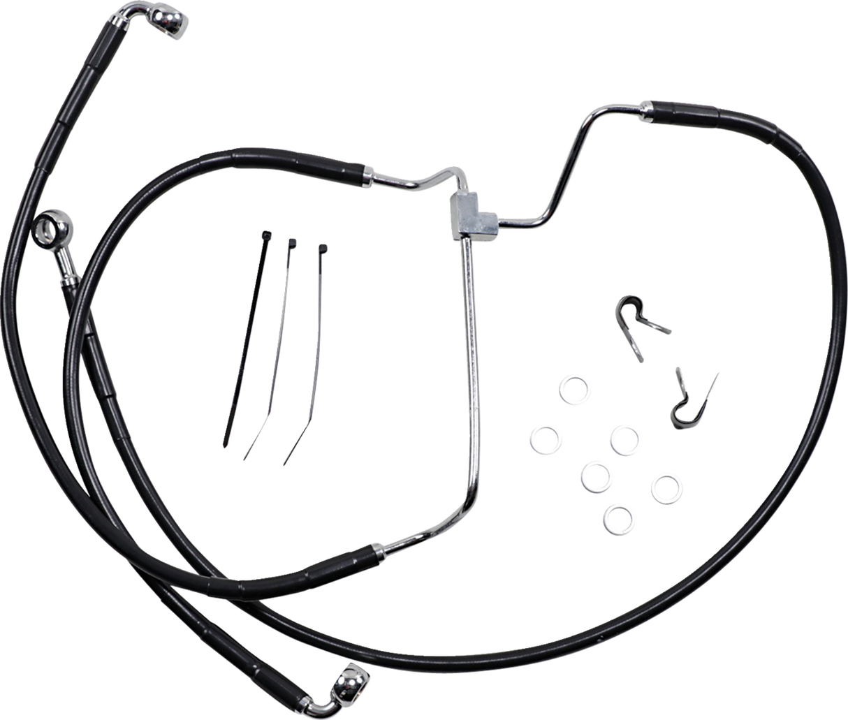 Brake Line - Front - Black - +2\" 2014 - 2019