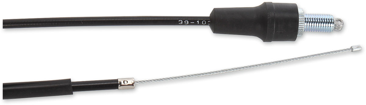 Black Vinyl Throttle Cable - 37-1/2\" - Honda 1985 - 1989