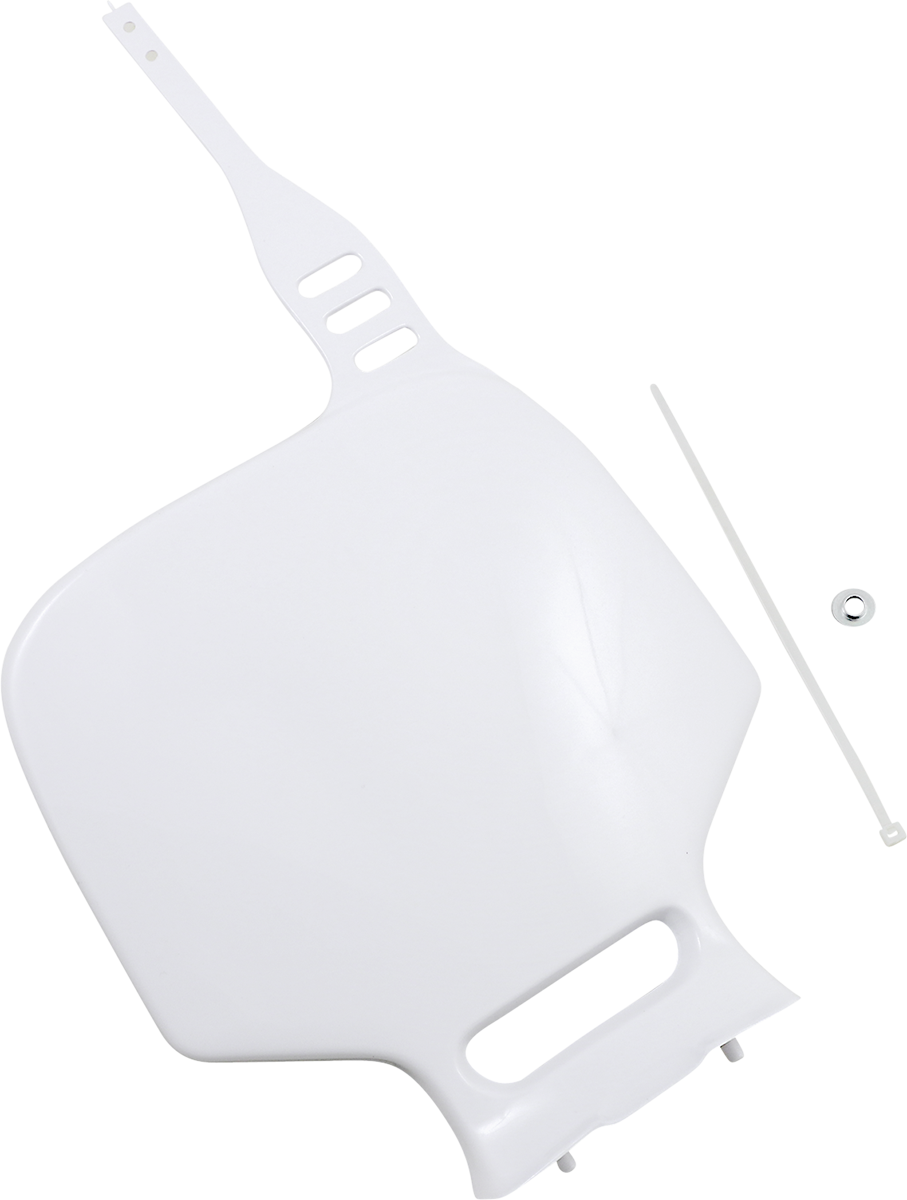 Front Number Plate - White 1993 - 2014