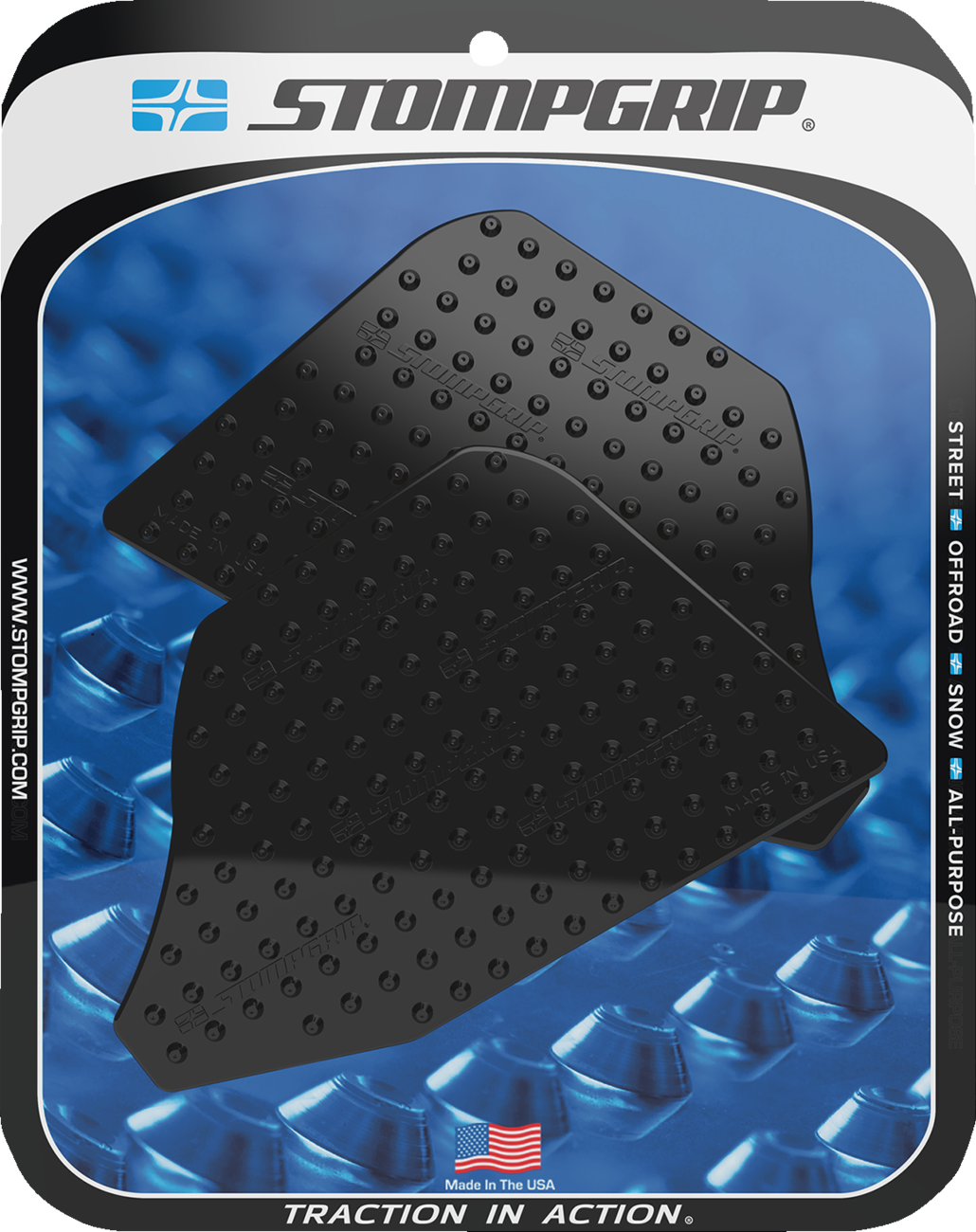 Traction Pad Tank Grips - Volcano - Black - Multistrada V4/S/Sport 2022 - 2024