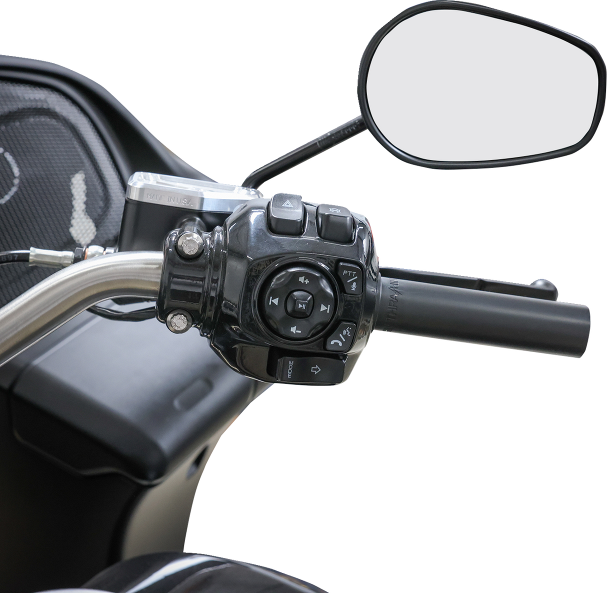 Throttle Tube - Smooth - 1\" - Touring TBW - Black 2023 - 2024