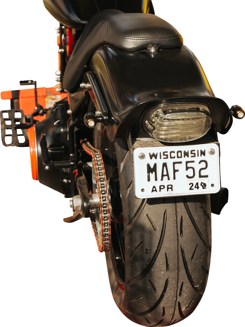 Taillight - with License Plate Illumination Window - Smoke 1988 - 2024