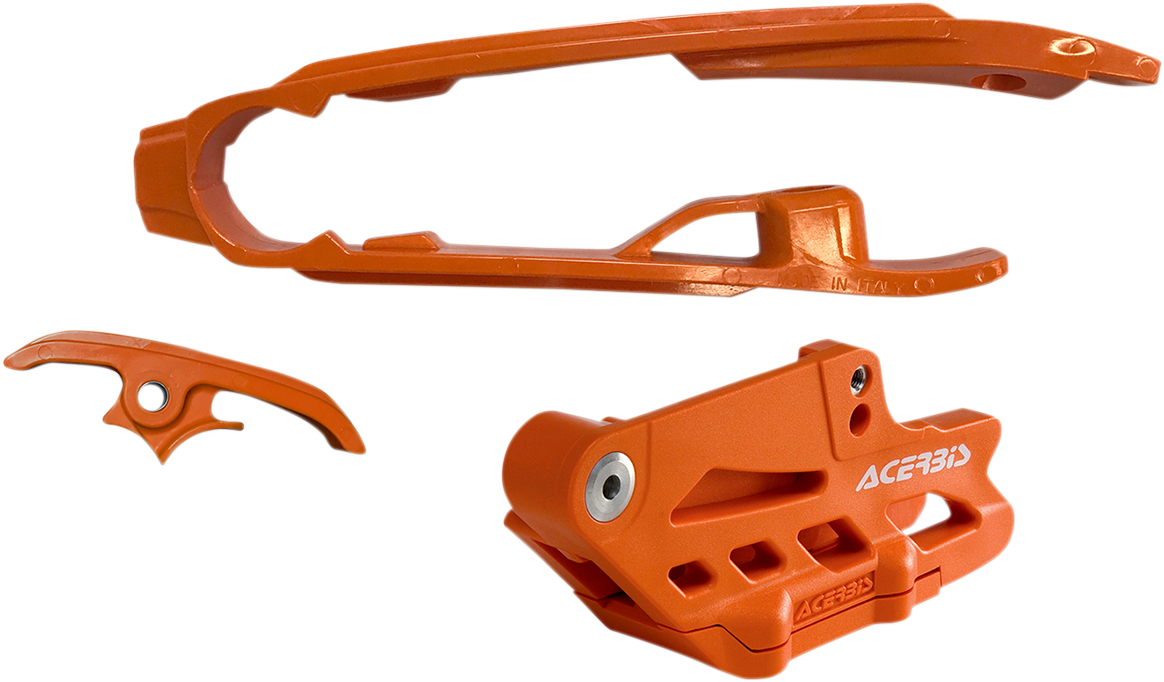 Chain Guide 2.0 and Slider Kit - Husqvarna/KTM/Gas Gas - Orange 2016 - 2023