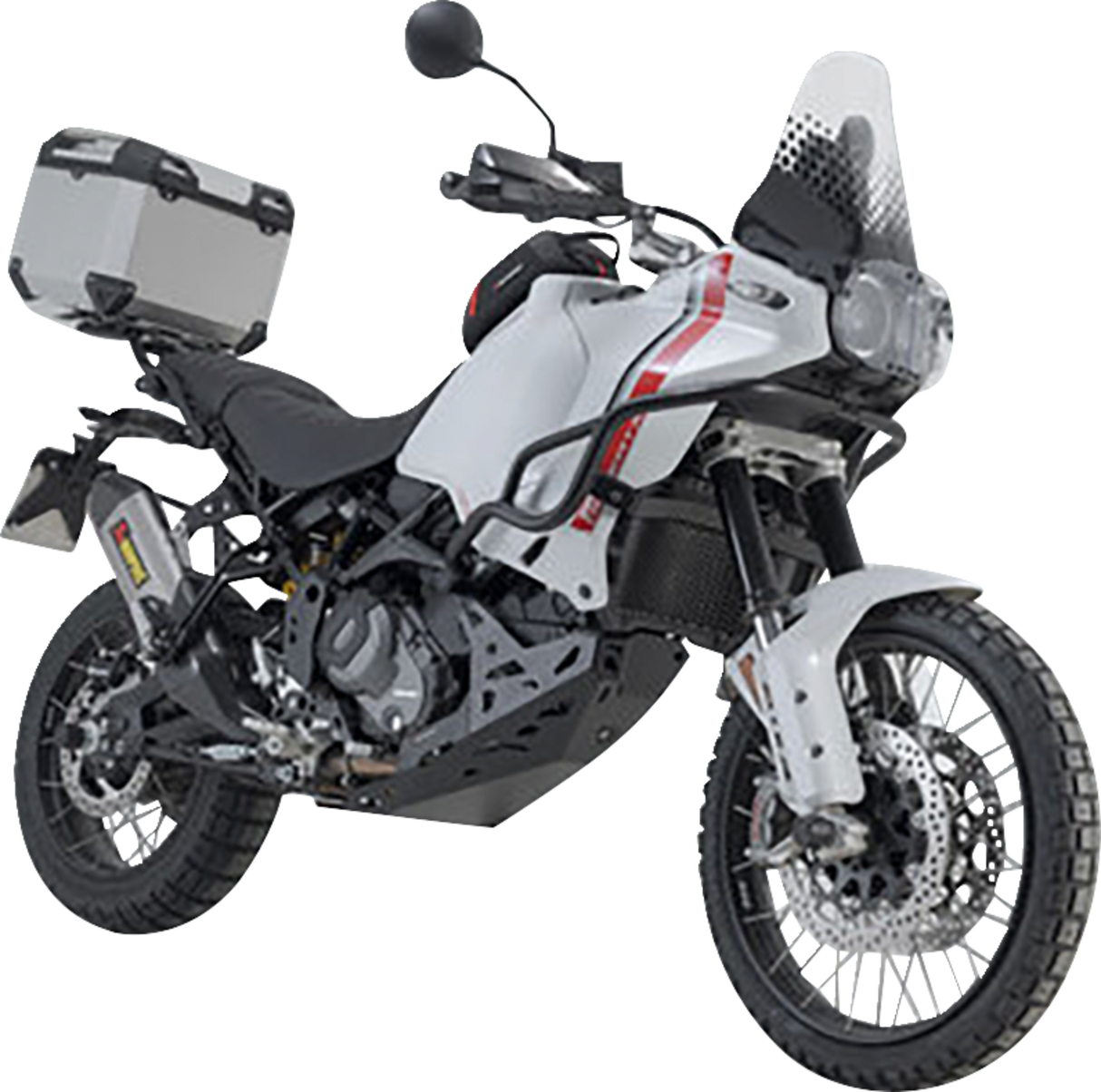 TRAX ADV Top Case System - Silver - Ducati DesertX \'22-\'24 2022 - 2024