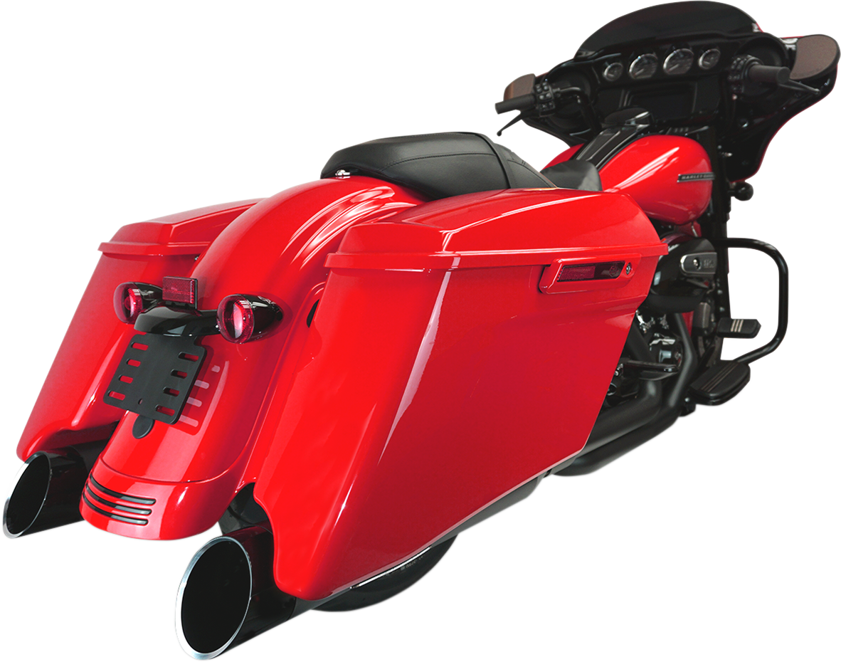 4.5\" Mufflers for Touring - Black with Edge 2017 - 2022