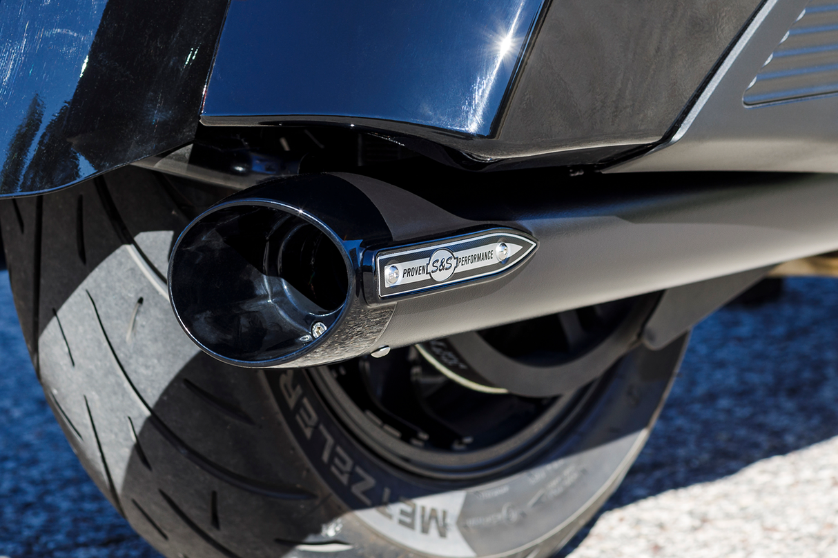 4\" Broadhead Slip-On Mufflers - Slash Cut - Black 2014 - 2022