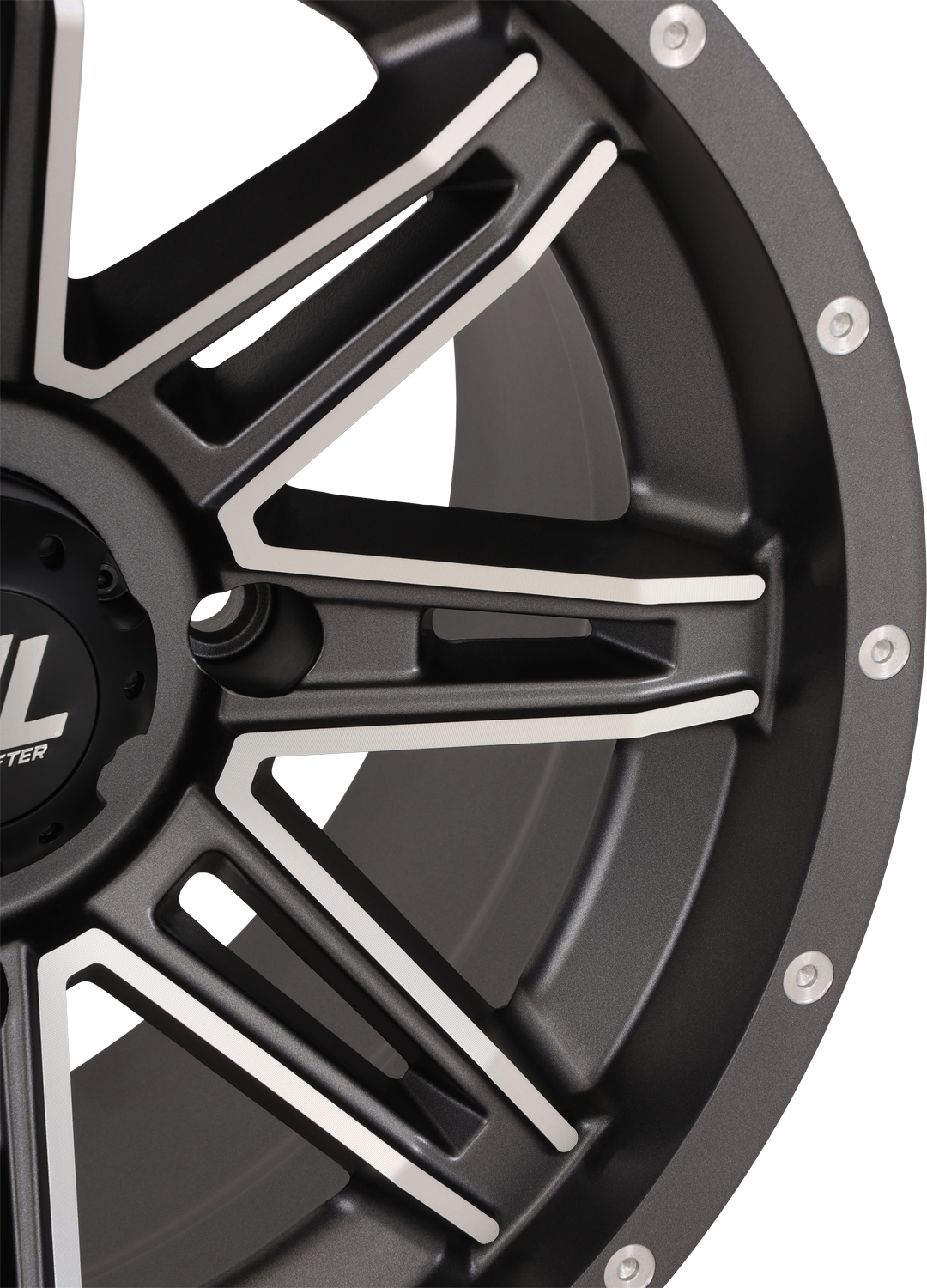 Wheel - HL22 - Front/Rear - Gloss Black w/Machined - 14x7 - 4/137 - 4+3 (+10 mm) 1992 - 2024