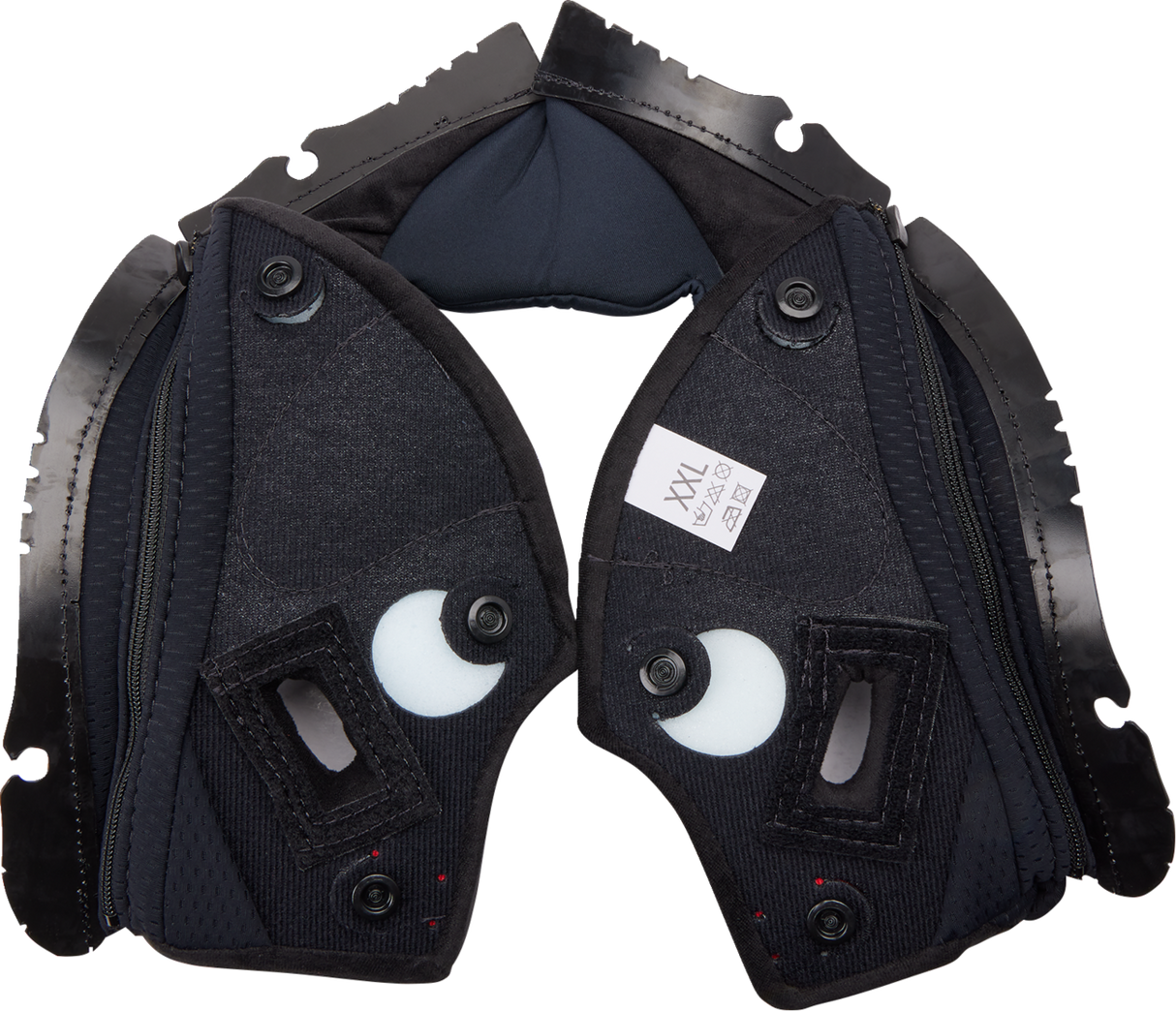 Pista GP RR Cheek Pads - Black/Red - 2XL