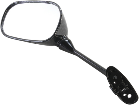 Mirror - Side View - Black/Carbon Fiber - Rectangle - Left - Suzuki 2003 - 2009