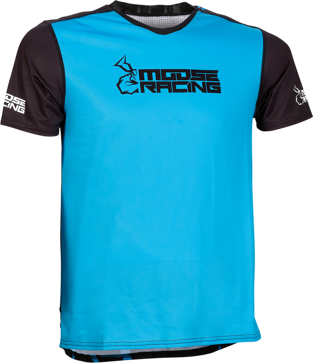 MTB Short-Sleeve Jersey - Blue - Small