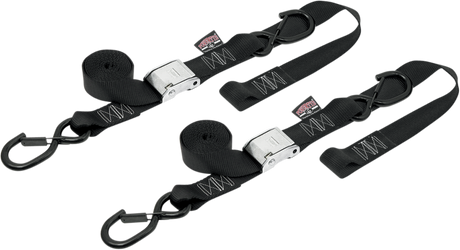 Cam Tie-Downs - 1-1/2\" x 6-1/2\' - Black