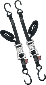 Ratchet Tie-Downs - 1\" x 6\' - Black