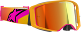 Supertech Goggle - Corp - Fluo Yellow - ABS Vision - Red Mirror Lens