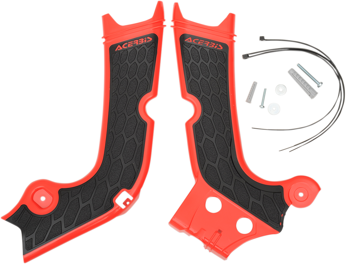 X-Grip Frame Guards - Red/Black - Honda 2017 - 2019