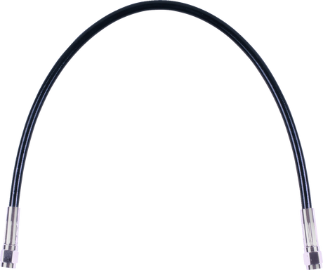 Universal XR Brake Line - 17\" - Black w/ Chrome Fittings